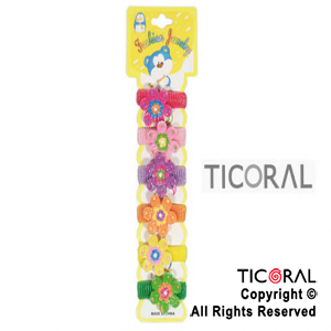 SET HS4239 COLITAS P/PELO FLOR X6 x 1